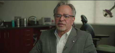 Stephen Skoly giving an interview