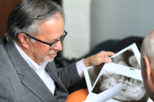 Dr. Stephen Skoly reviews x-rays